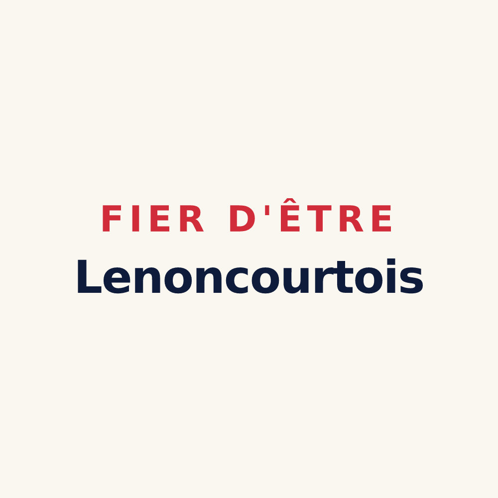Tasse « Fier d'être Lenoncourtois » — design pour Lenoncourt