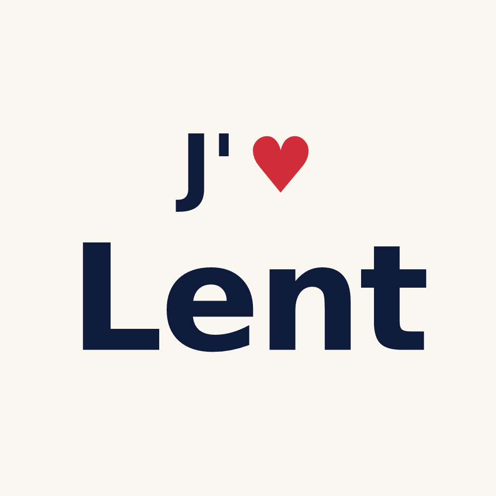 Tasse personnalisée Lent — design J'aime Lent