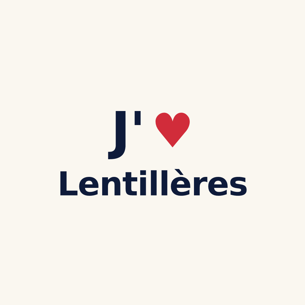 Tasse personnalisée Lentillères — design J'aime Lentillères