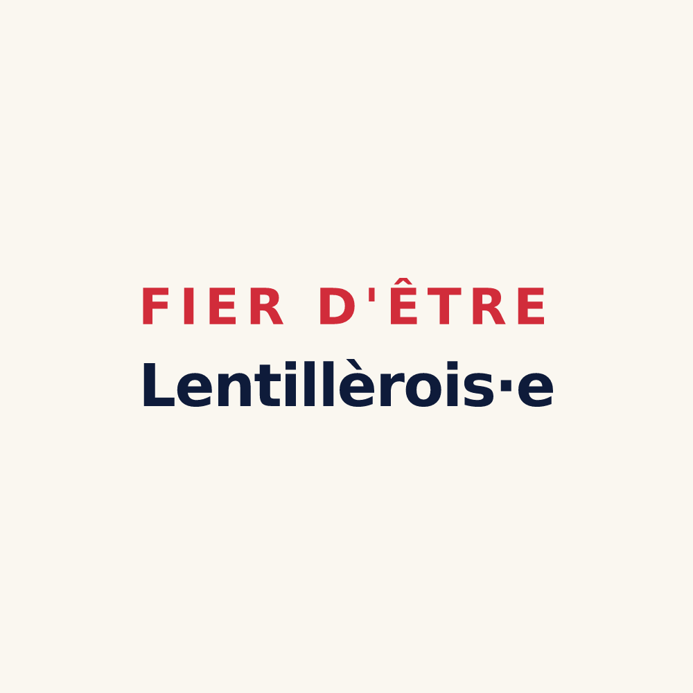 Tasse « Fier d'être Lentillèrois·e » — design pour Lentillères