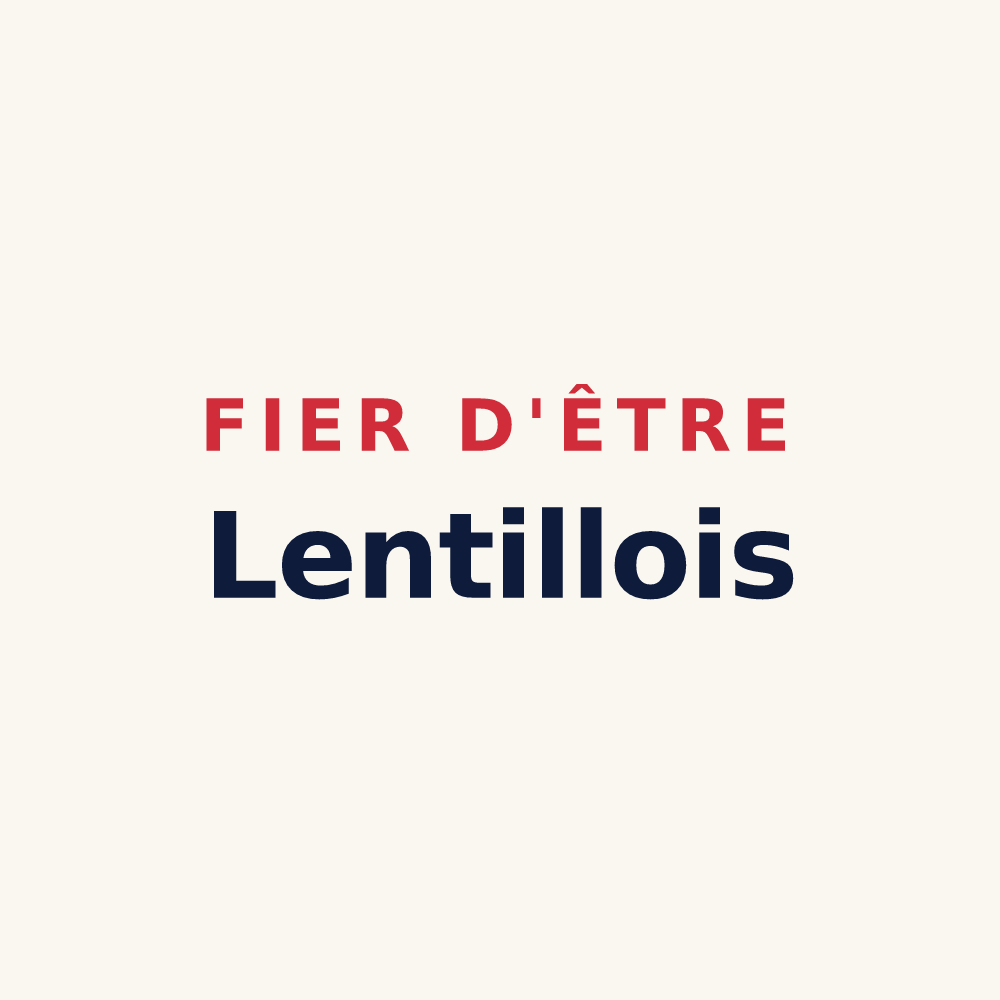 Tasse « Fier d'être Lentillois » — design pour Lentilles
