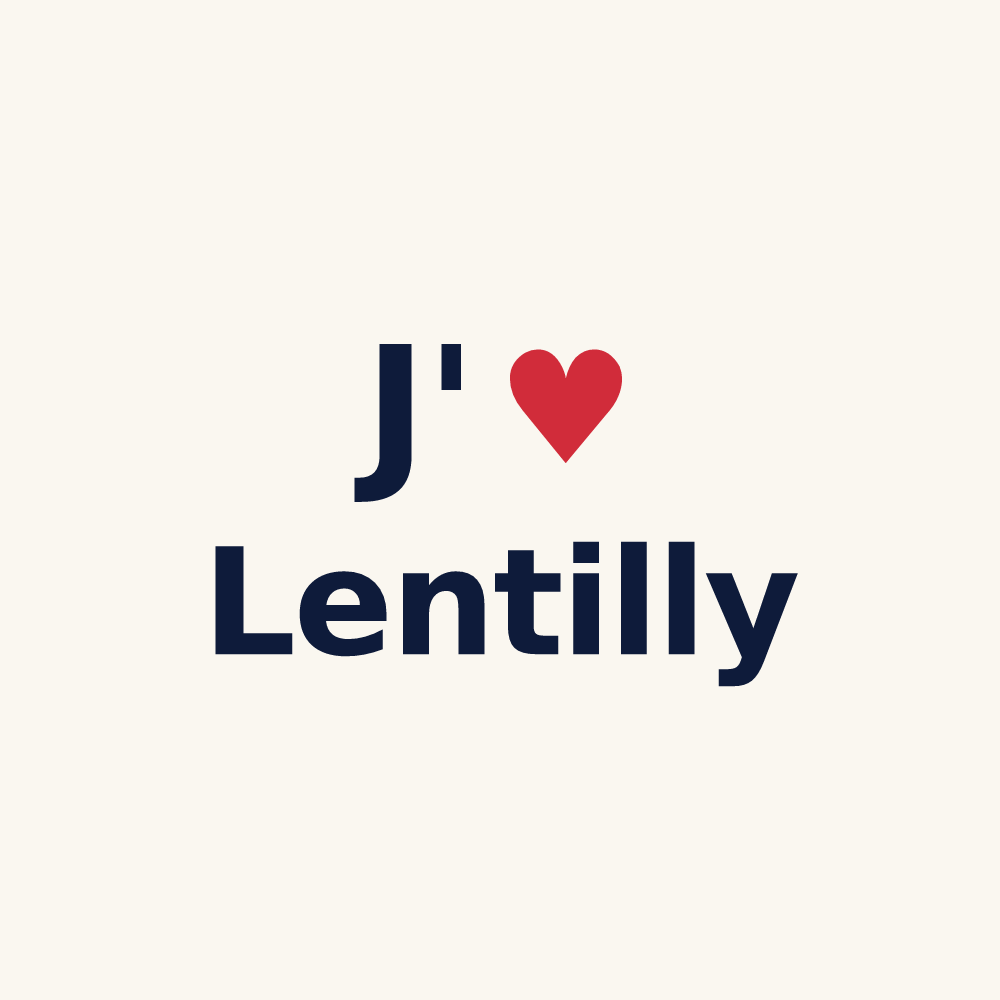 Tasse personnalisée Lentilly — design J'aime Lentilly
