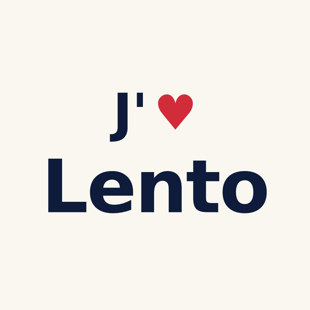 Tasse personnalisée Lento — design J'aime Lento