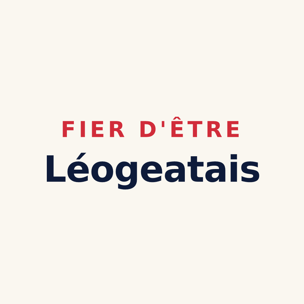 Tasse « Fier d'être Léogeatais » — design pour Léogeats
