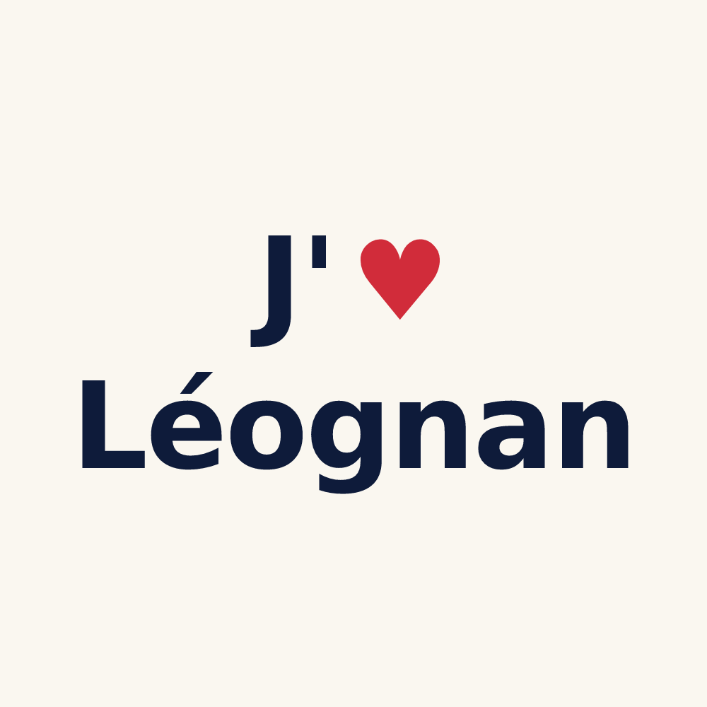 Tasse personnalisée Léognan — design J'aime Léognan