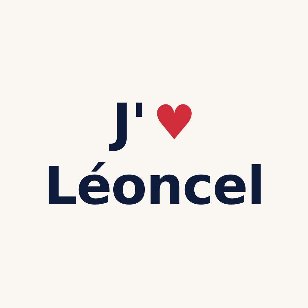 Tasse personnalisée Léoncel — design J'aime Léoncel