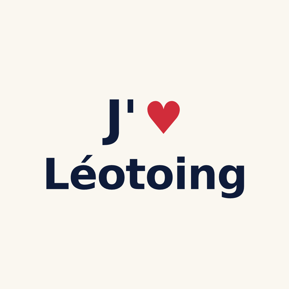 Tasse personnalisée Léotoing — design J'aime Léotoing