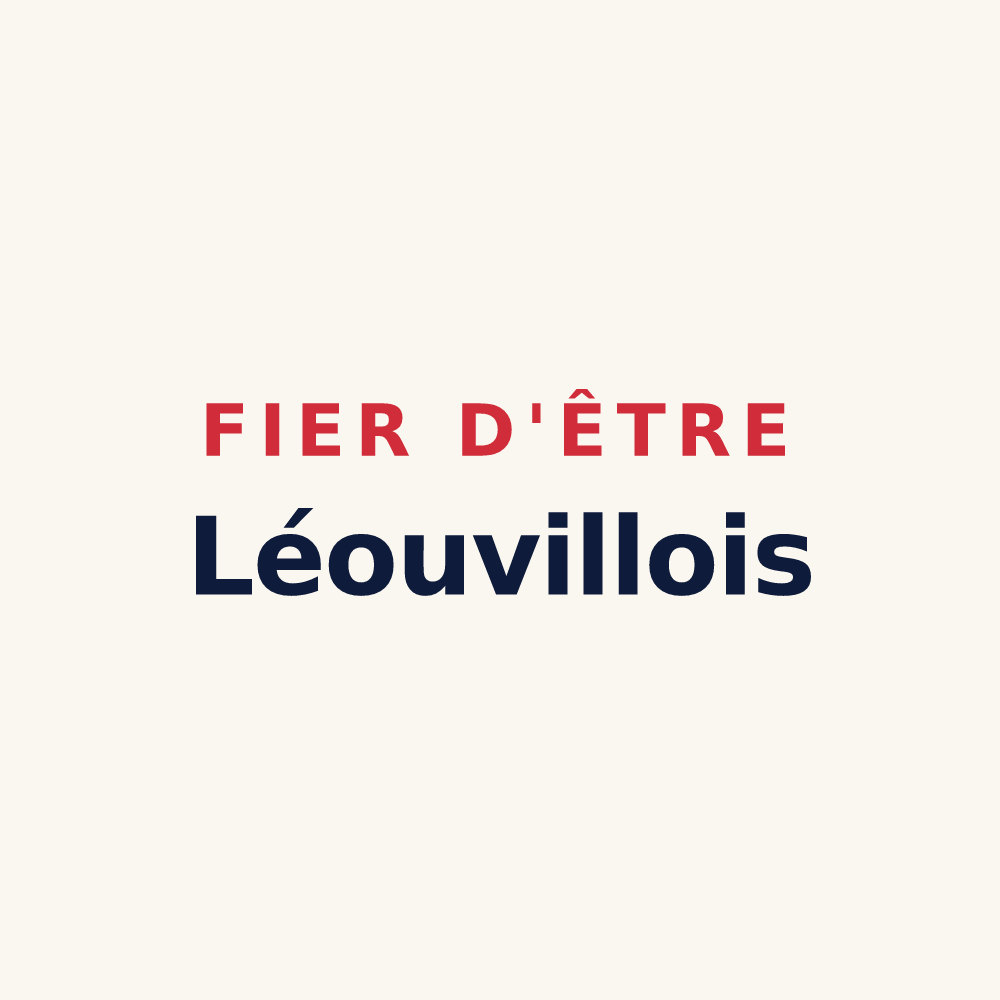 Tasse « Fier d'être Léouvillois » — design pour Léouville