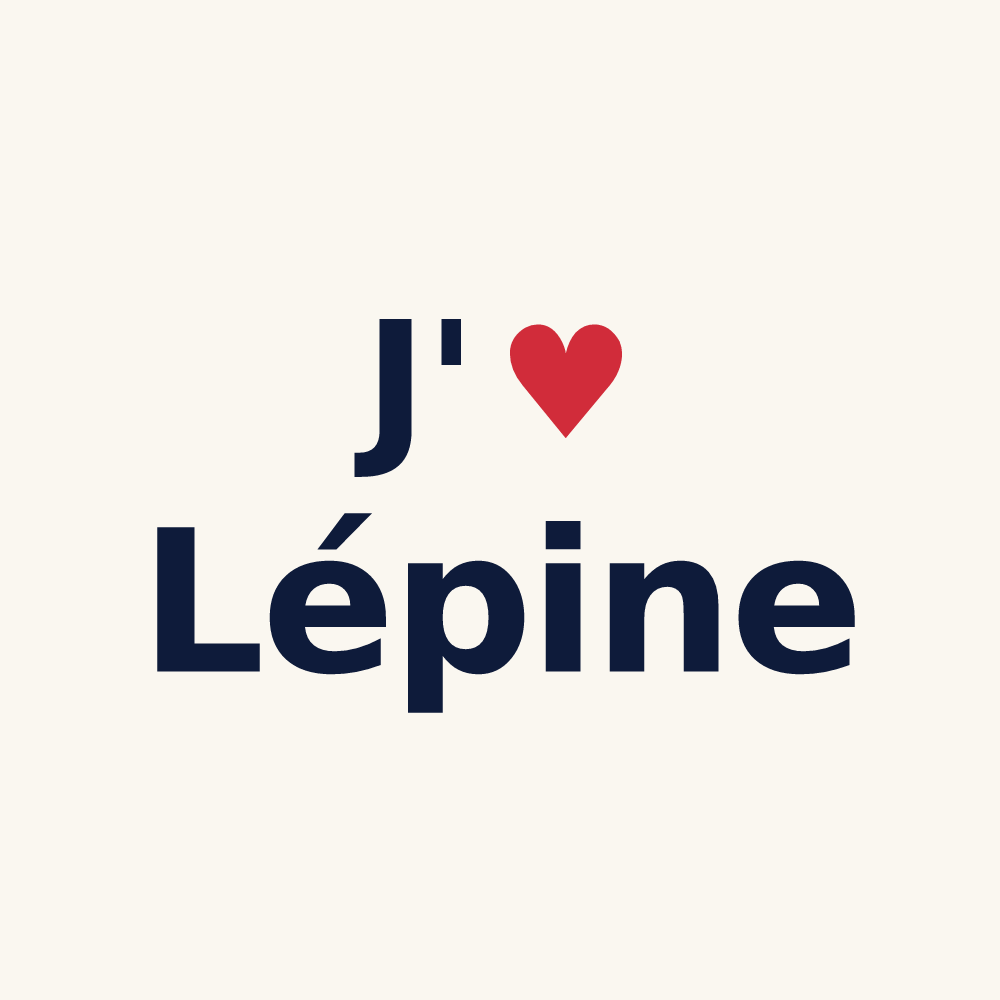 Tasse personnalisée Lépine — design J'aime Lépine