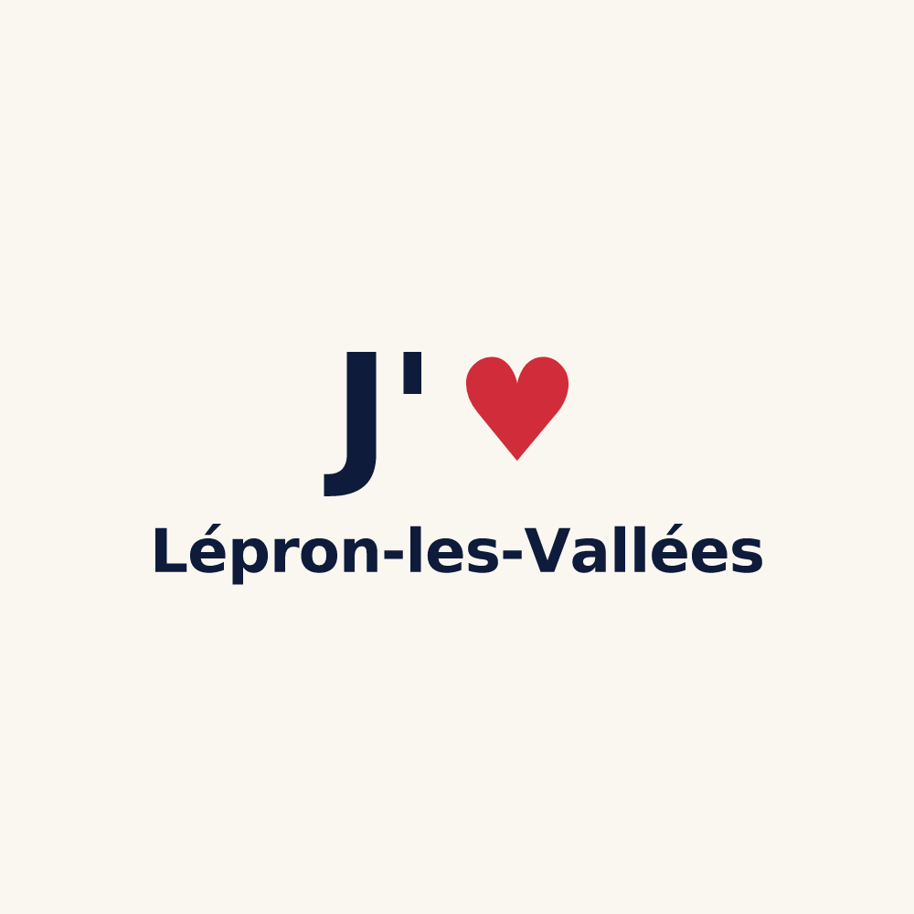Tasse personnalisée Lépron-les-Vallées — design J'aime Lépron-les-Vallées