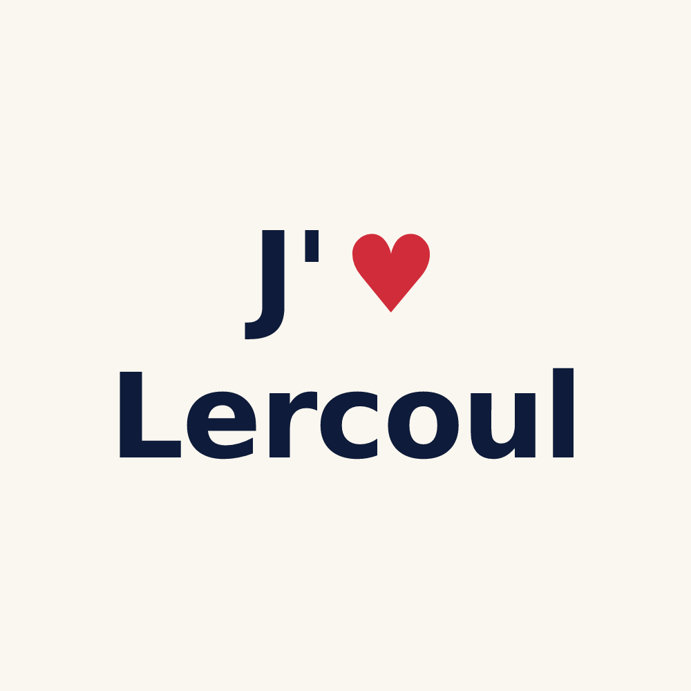 Tasse personnalisée Lercoul — design J'aime Lercoul
