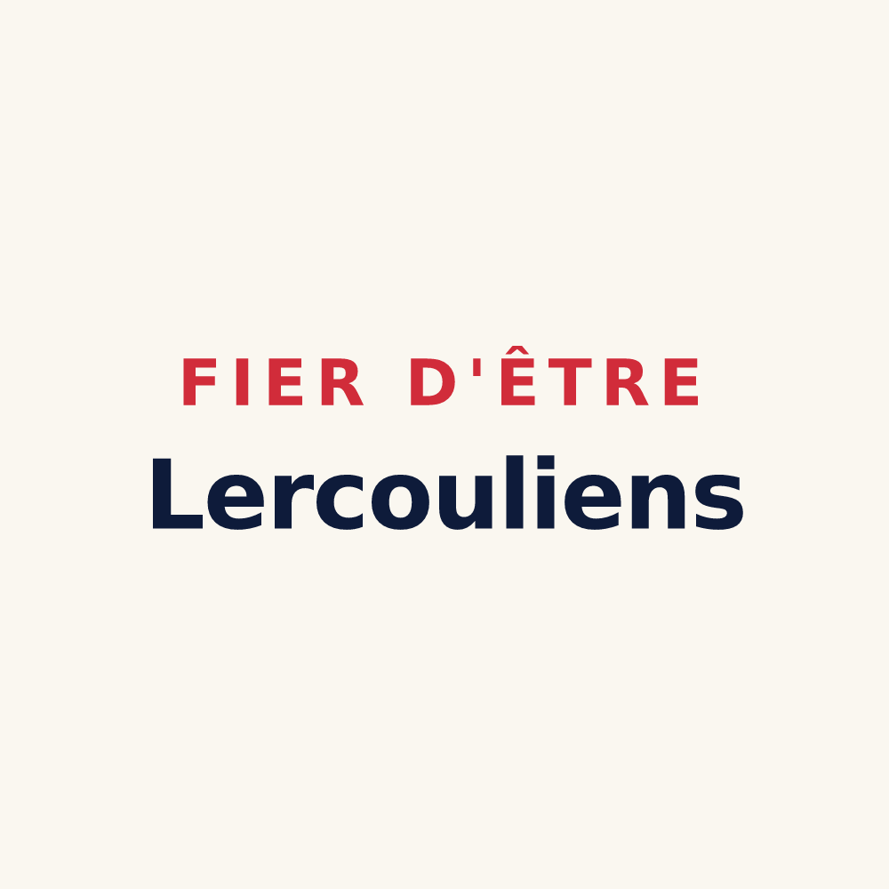 Tasse « Fier d'être Lercouliens » — design pour Lercoul