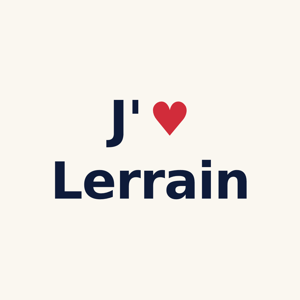 Tasse personnalisée Lerrain — design J'aime Lerrain