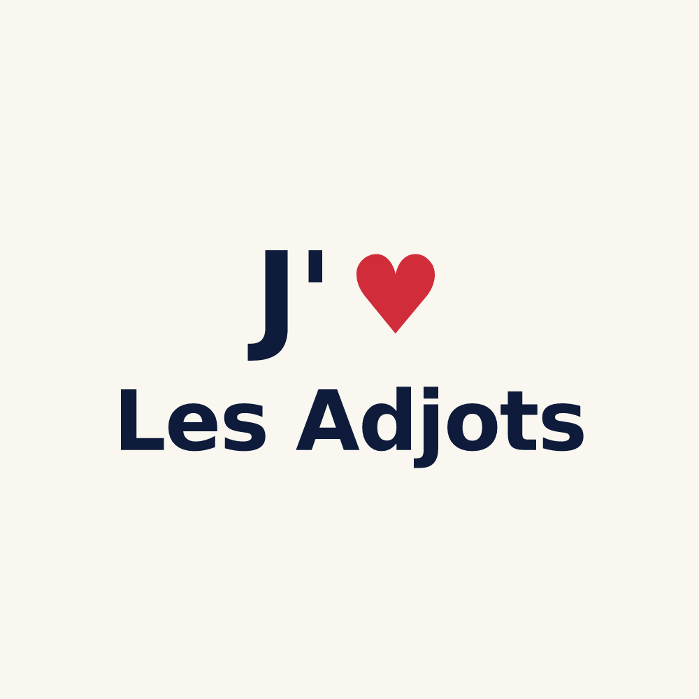 Tasse personnalisée Les Adjots — design J'aime Les Adjots