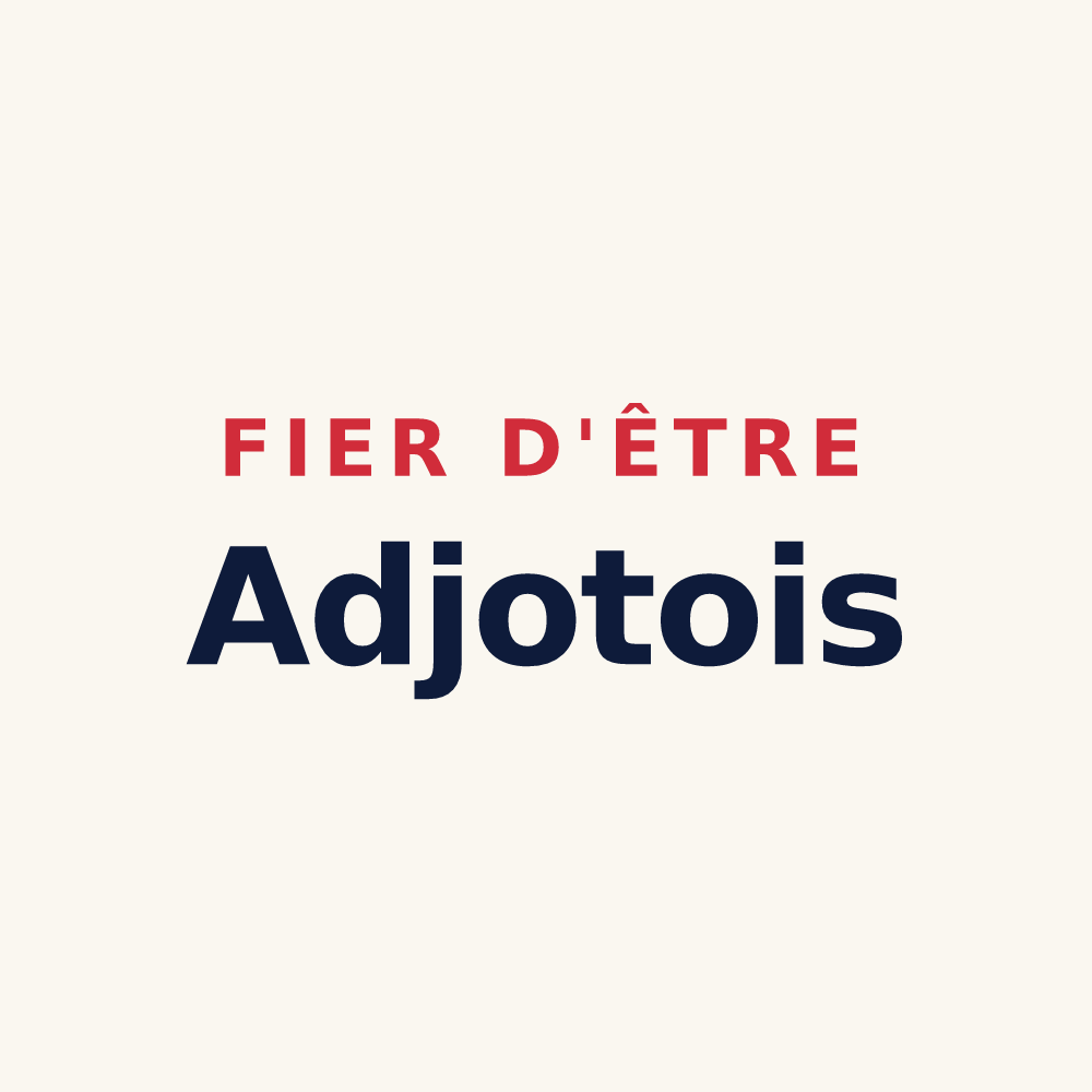 Tasse « Fier d'être Adjotois » — design pour Les Adjots