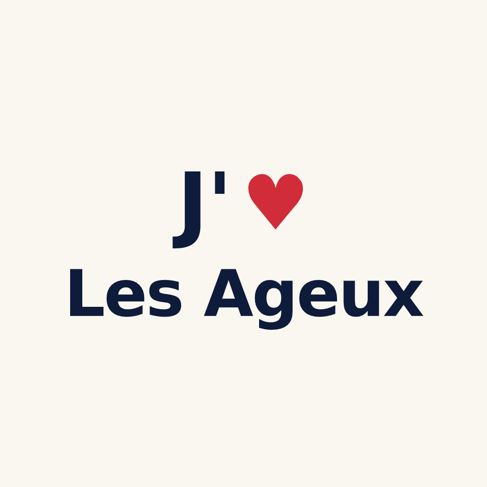 Tasse personnalisée Les Ageux — design J'aime Les Ageux