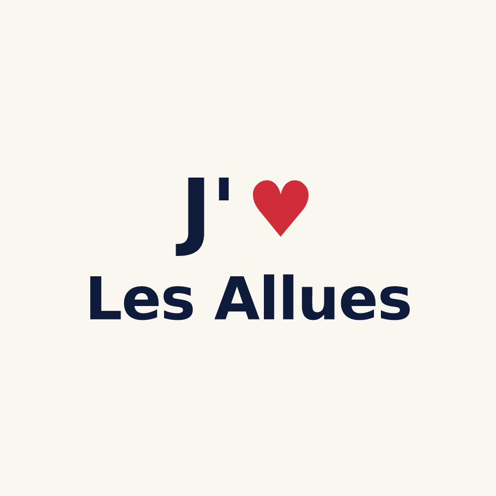 Tasse personnalisée Les Allues — design J'aime Les Allues