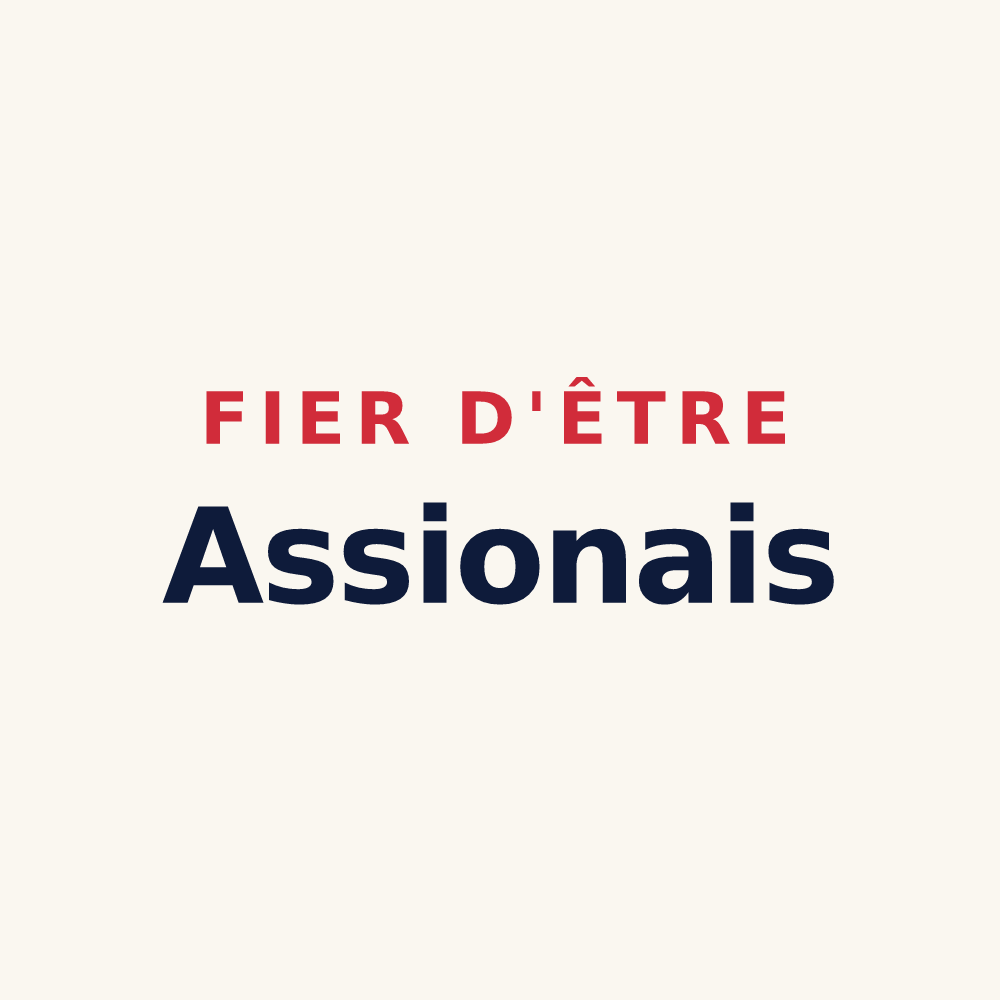 Tasse « Fier d'être Assionais » — design pour Les Assions