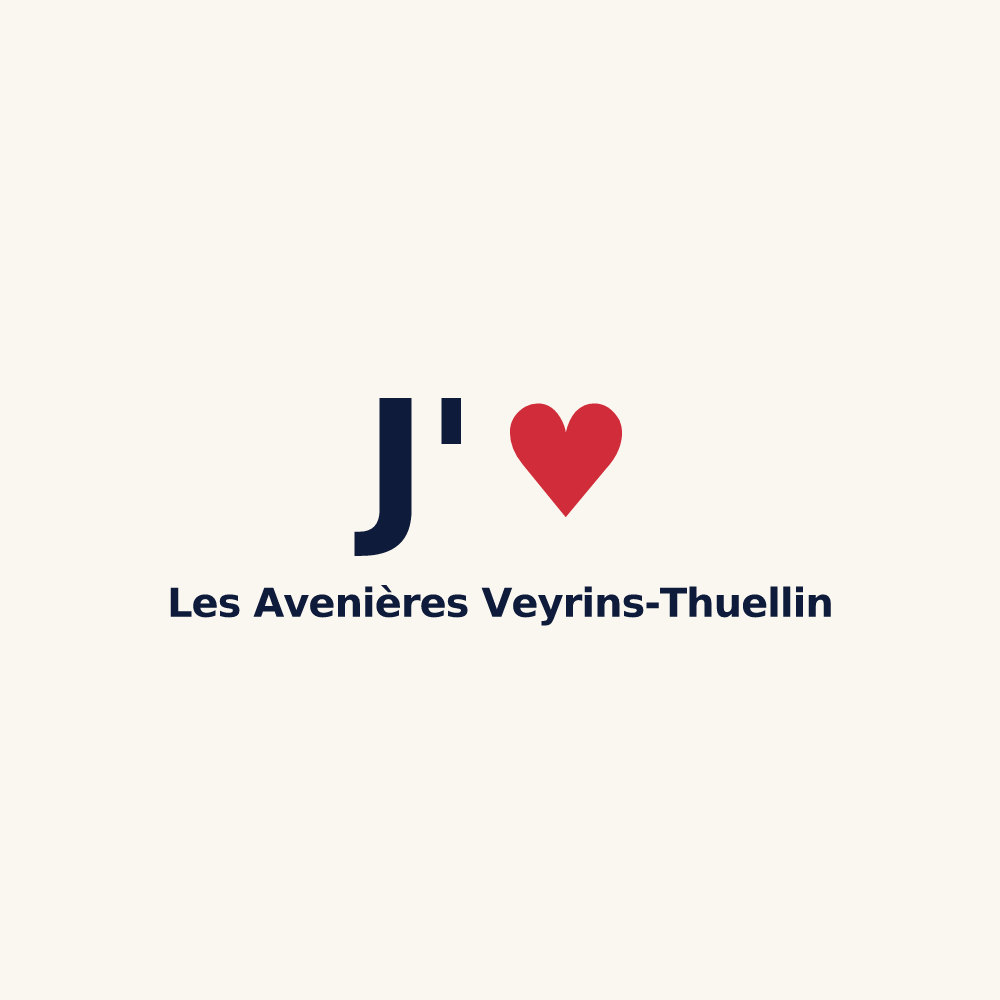 Tasse personnalisée Les Avenières Veyrins-Thuellin — design J'aime Les Avenières Veyrins-Thuellin