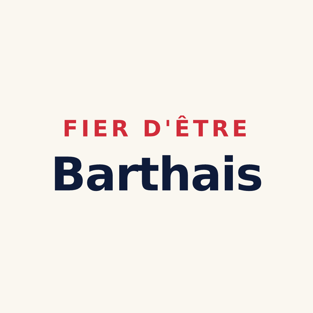 Tasse « Fier d'être Barthais » — design pour Les Barthes