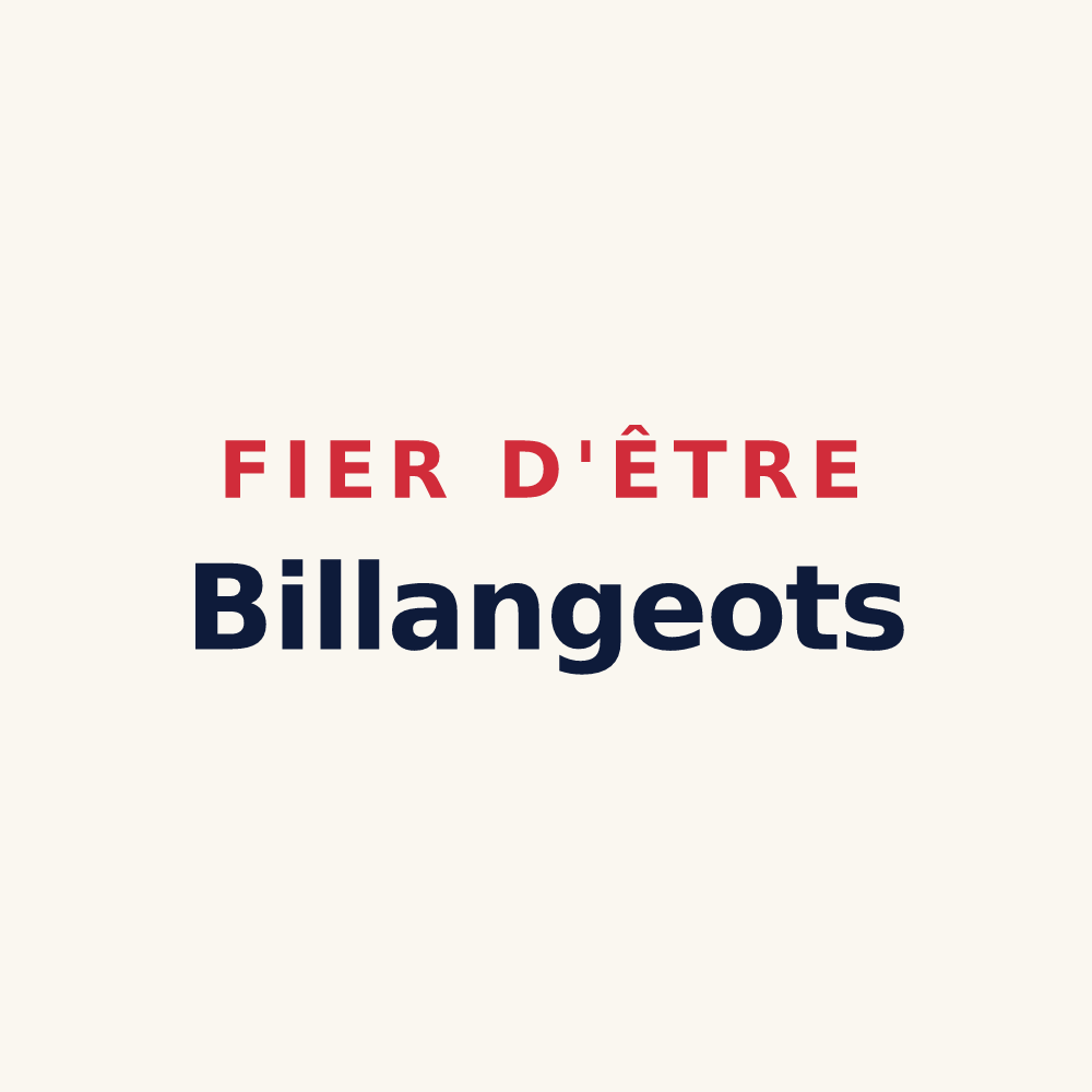 Tasse « Fier d'être Billangeots » — design pour Les Billanges