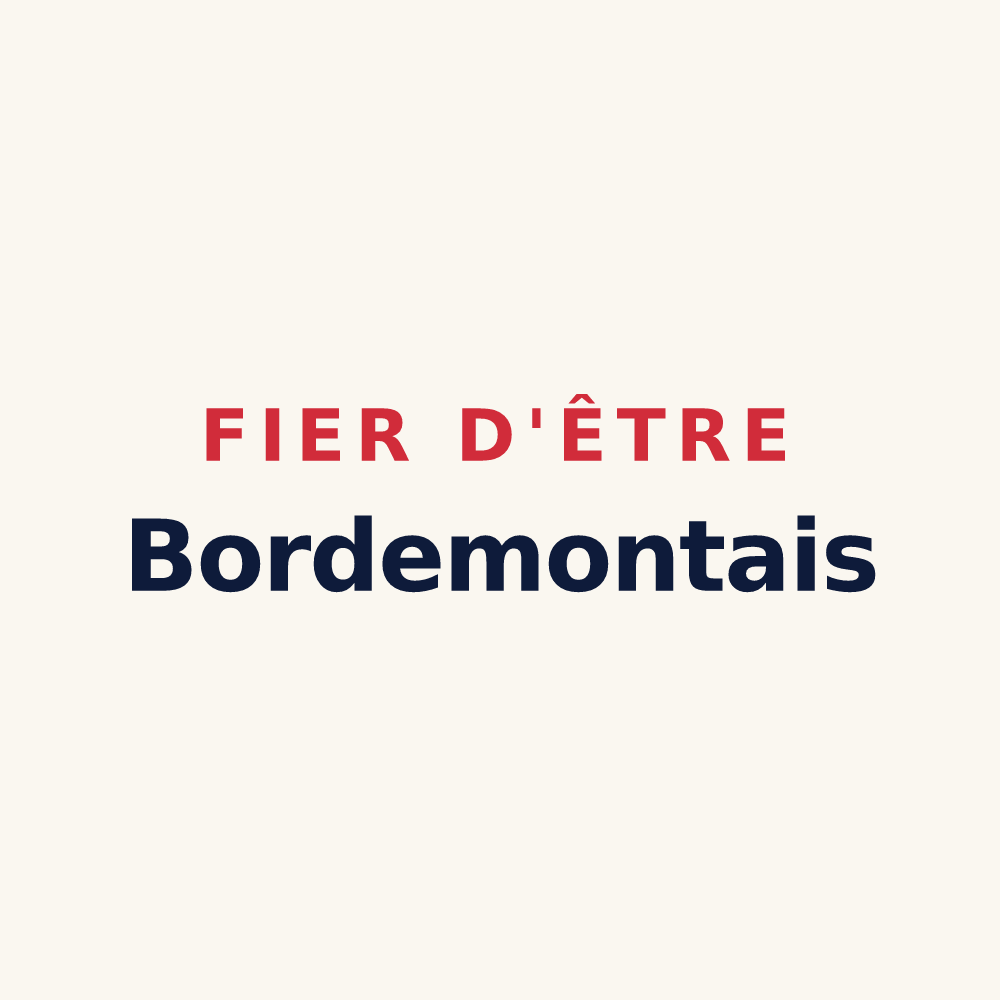 Tasse « Fier d'être Bordemontais » — design pour Les Bordes-Aumont