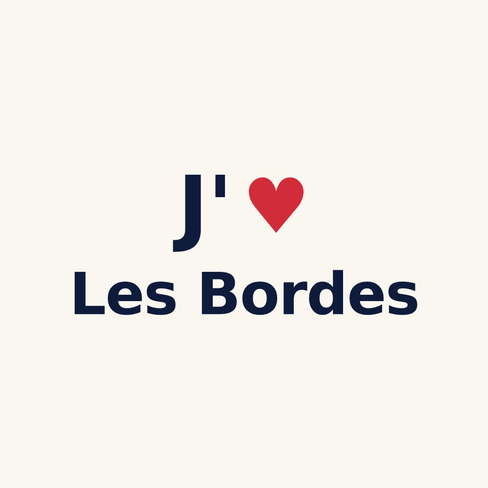 Tasse personnalisée Les Bordes — design J'aime Les Bordes