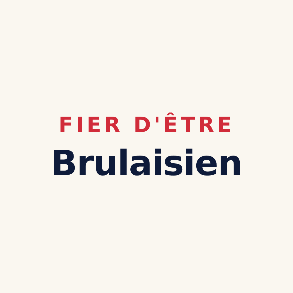 Tasse « Fier d'être Brulaisien » — design pour Les Brulais