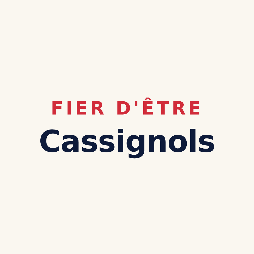 Tasse « Fier d'être Cassignols » — design pour Les Cassés