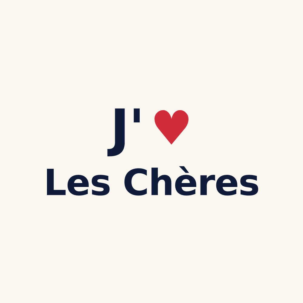 Tasse personnalisée Les Chères — design J'aime Les Chères