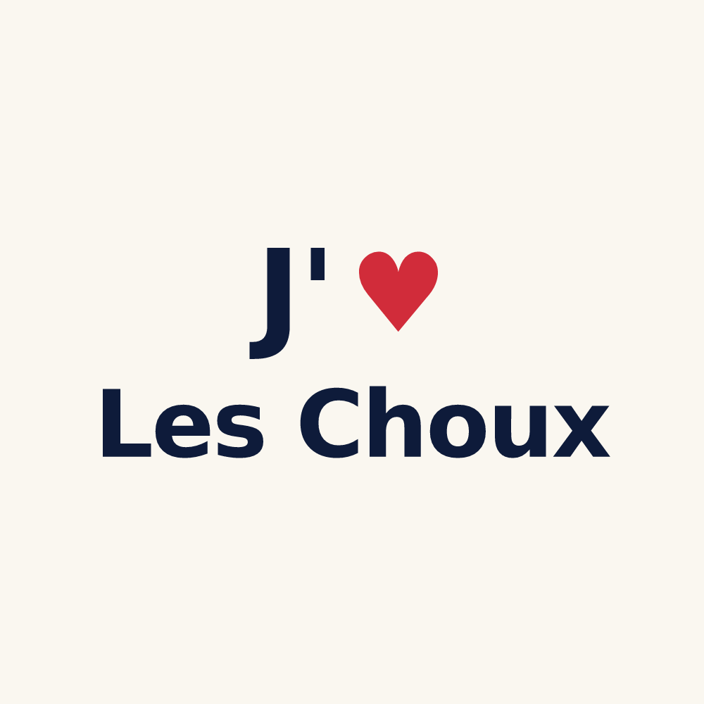 Tasse personnalisée Les Choux — design J'aime Les Choux