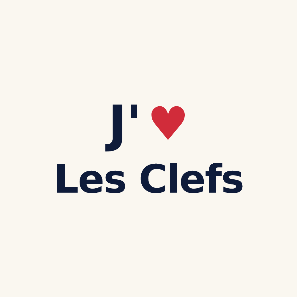 Tasse personnalisée Les Clefs — design J'aime Les Clefs