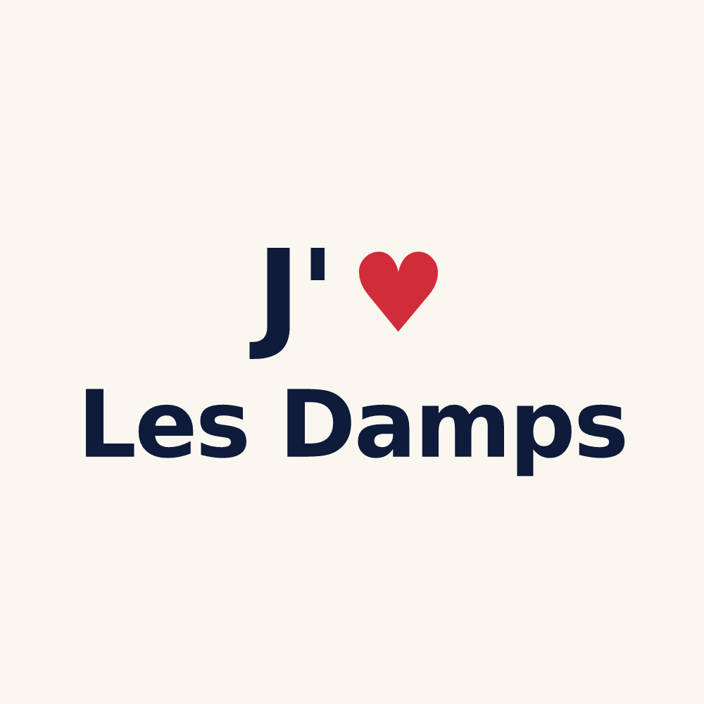 Tasse personnalisée Les Damps — design J'aime Les Damps