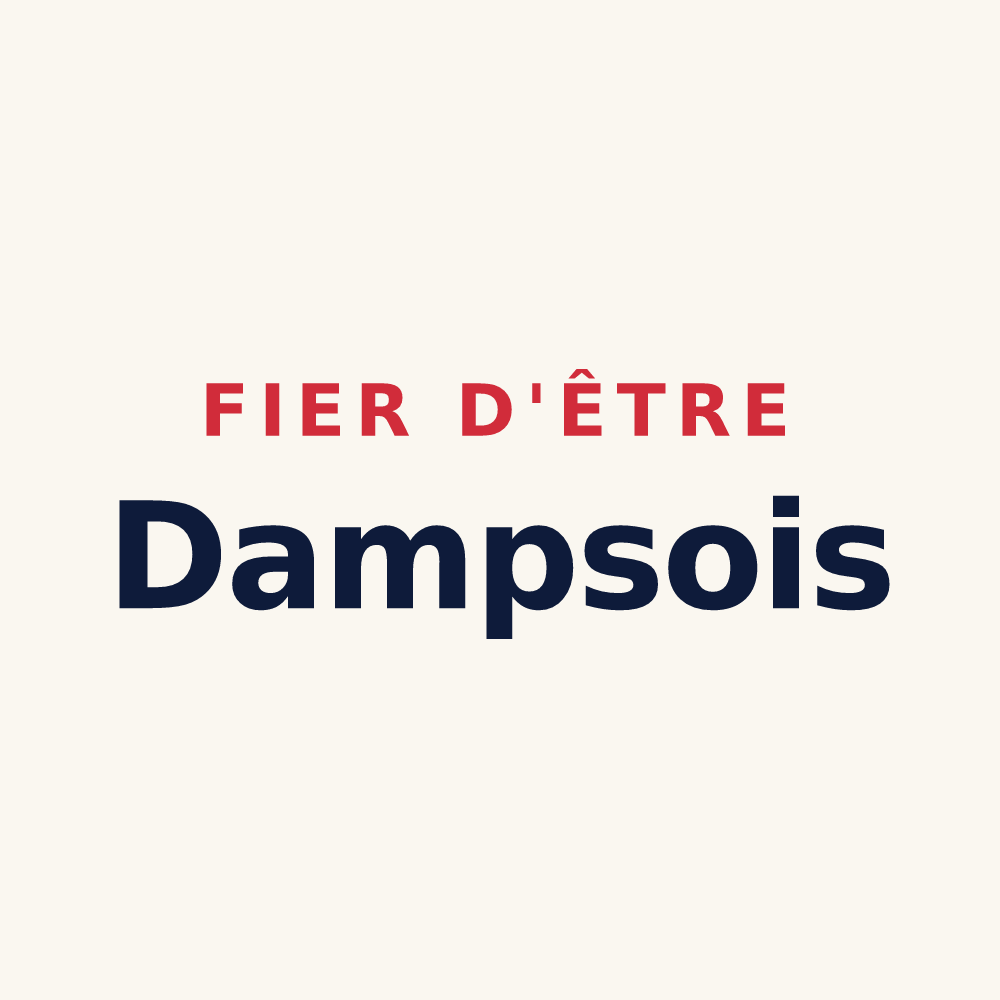 Tasse « Fier d'être Dampsois » — design pour Les Damps