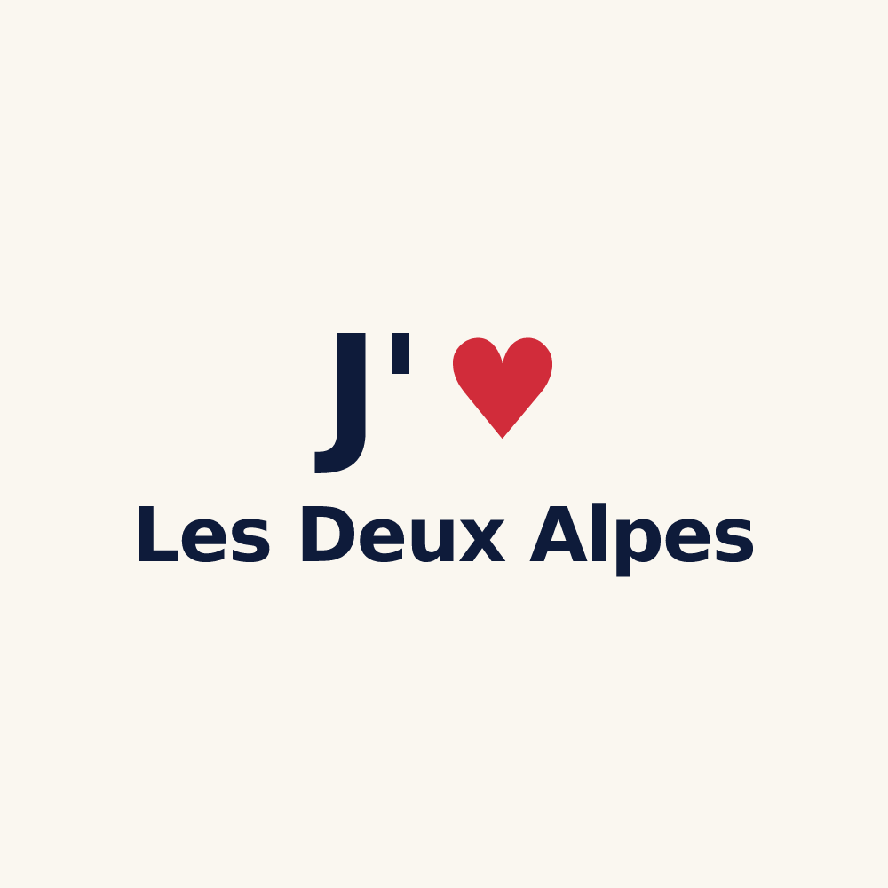 Tasse personnalisée Les Deux Alpes — design J'aime Les Deux Alpes