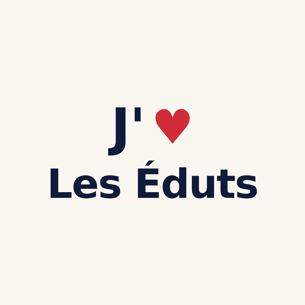 Tasse personnalisée Les Éduts — design J'aime Les Éduts