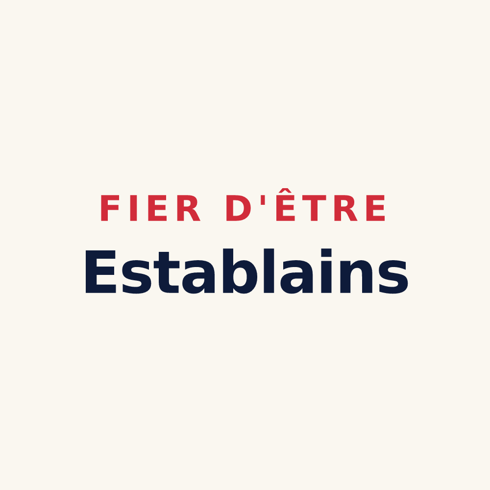 Tasse « Fier d'être Establains » — design pour Les Estables