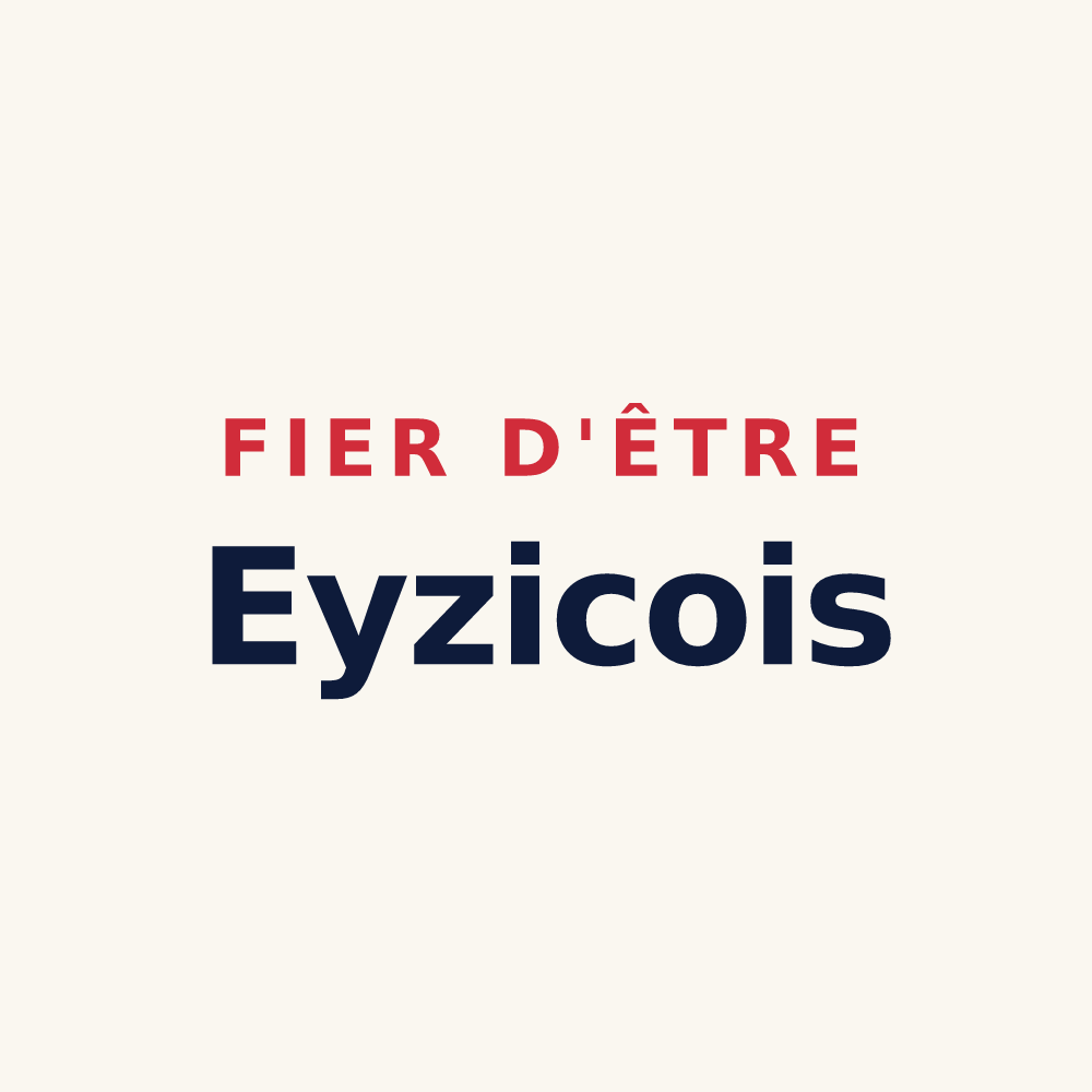Tasse « Fier d'être Eyzicois » — design pour Les Eyzies