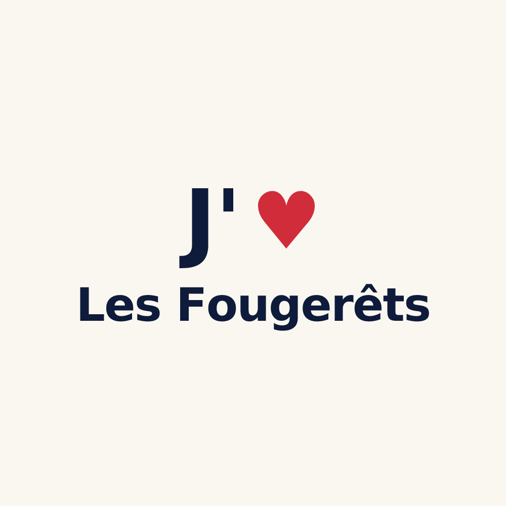 Tasse personnalisée Les Fougerêts — design J'aime Les Fougerêts