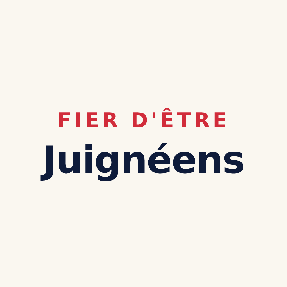 Tasse « Fier d'être Juignéens » — design pour Les Garennes sur Loire