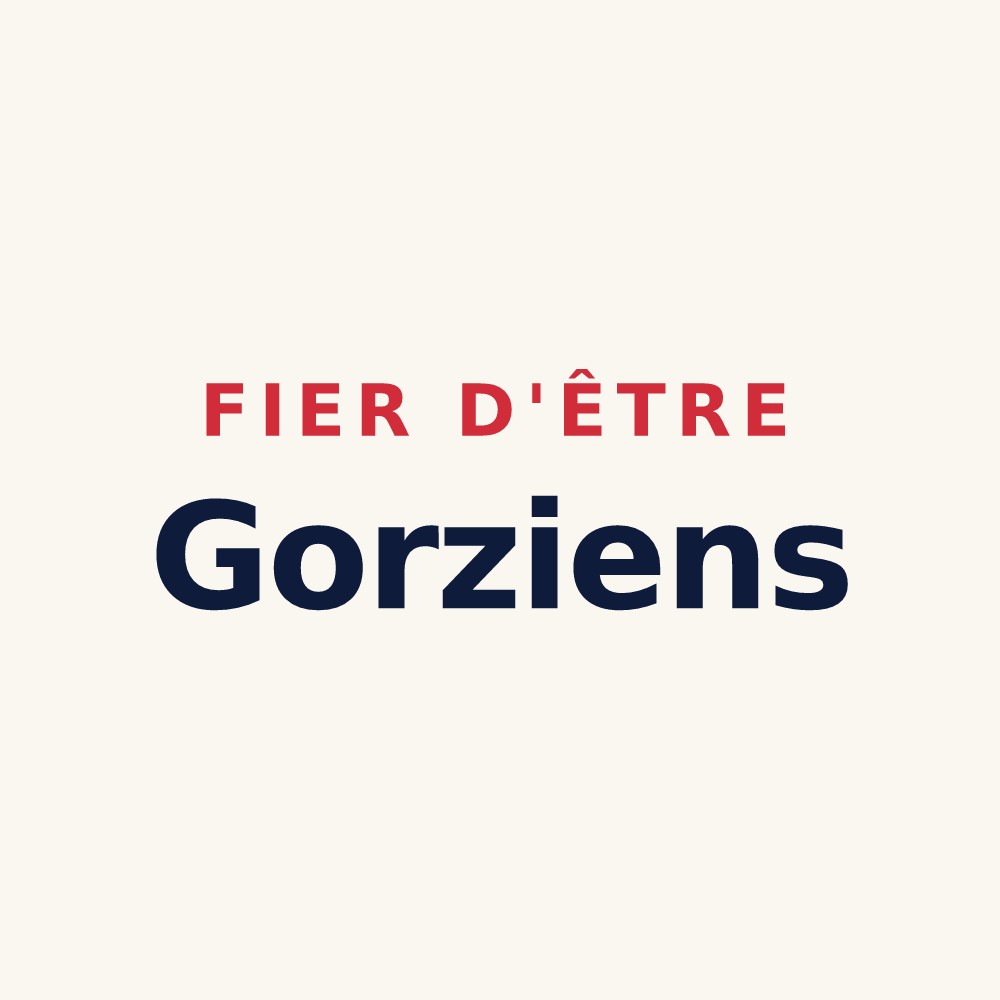 Tasse « Fier d'être Gorziens » — design pour Les Gours