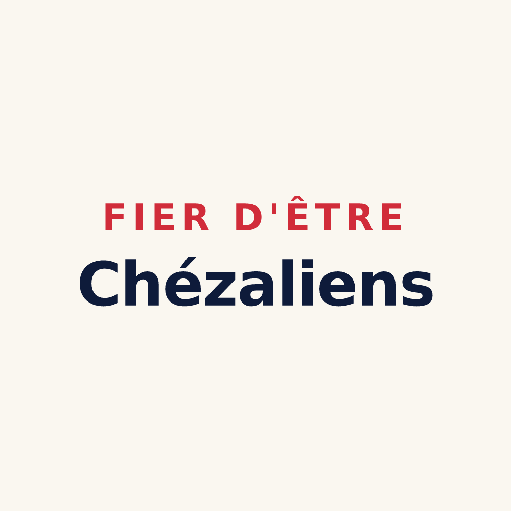 Tasse « Fier d'être Chézaliens » — design pour Les Grands-Chézeaux