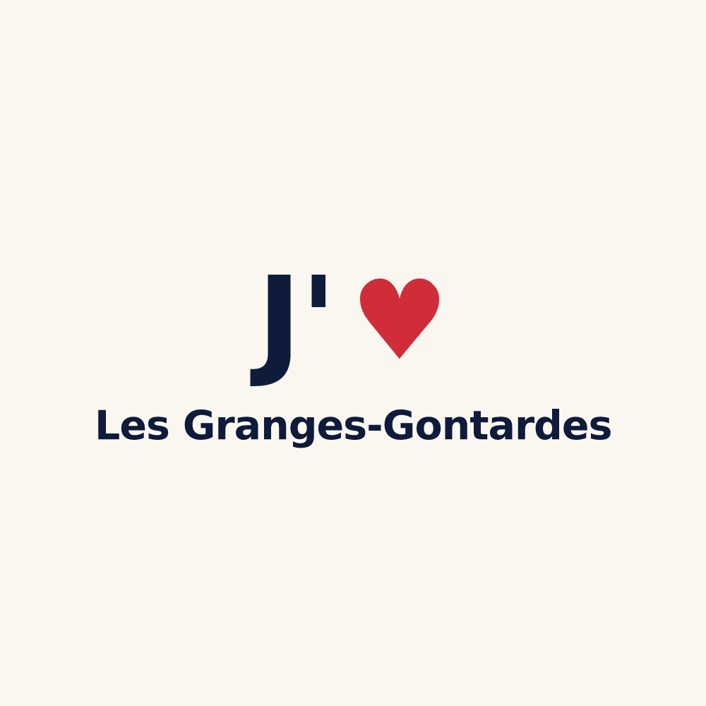 Tasse personnalisée Les Granges-Gontardes — design J'aime Les Granges-Gontardes