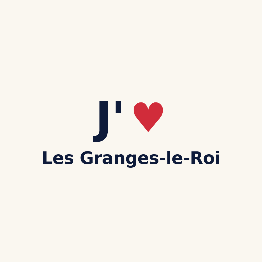 Tasse personnalisée Les Granges-le-Roi — design J'aime Les Granges-le-Roi