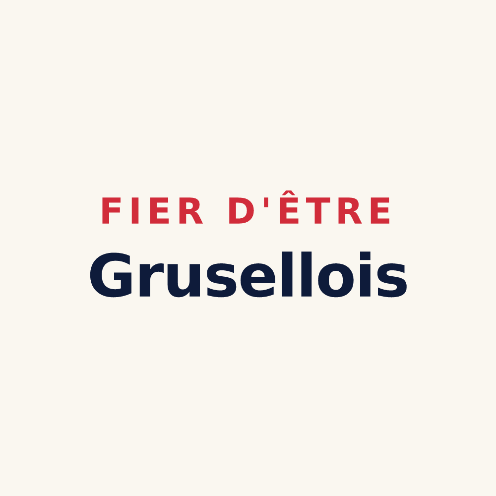 Tasse « Fier d'être Grusellois » — design pour Les Groseillers