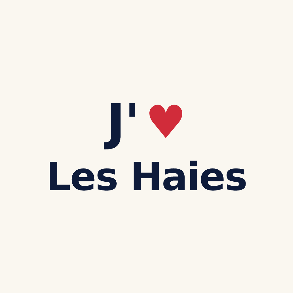 Tasse personnalisée Les Haies — design J'aime Les Haies