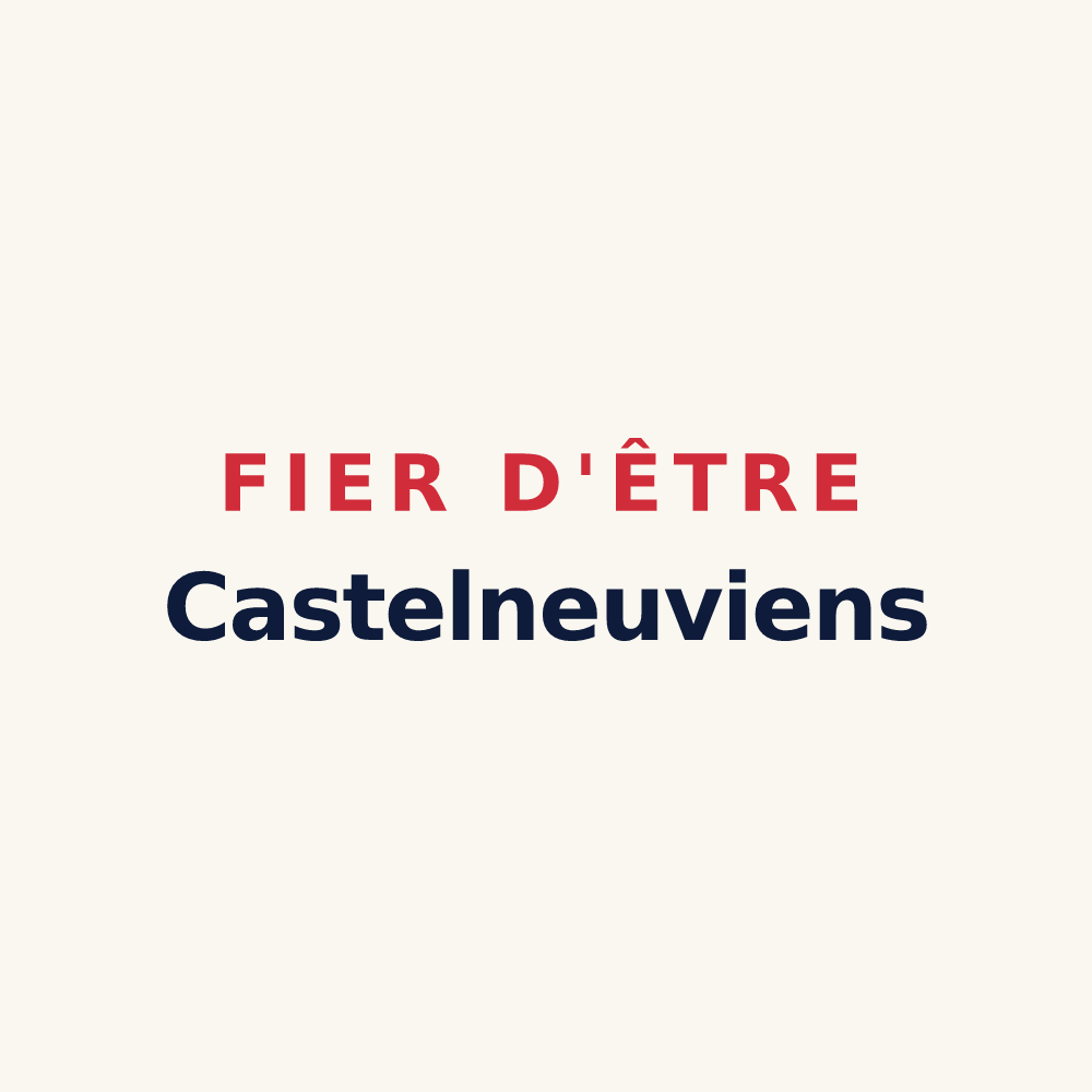 Tasse « Fier d'être Castelneuviens » — design pour Les Hauts-d'Anjou