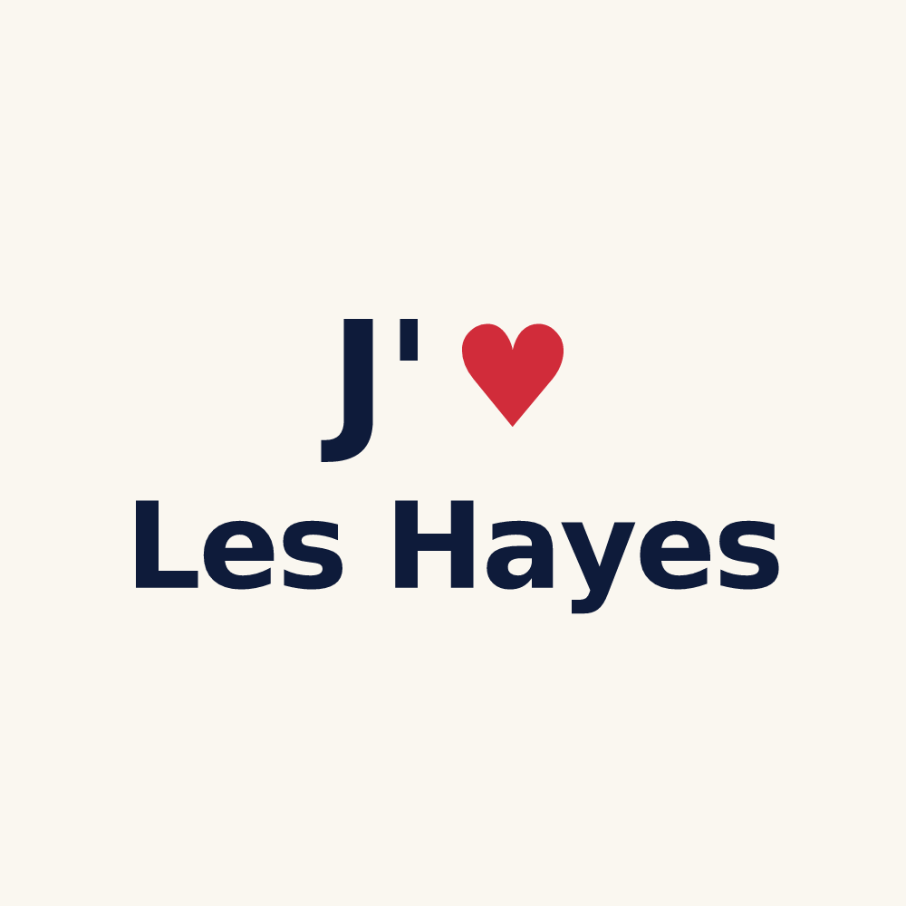Tasse personnalisée Les Hayes — design J'aime Les Hayes