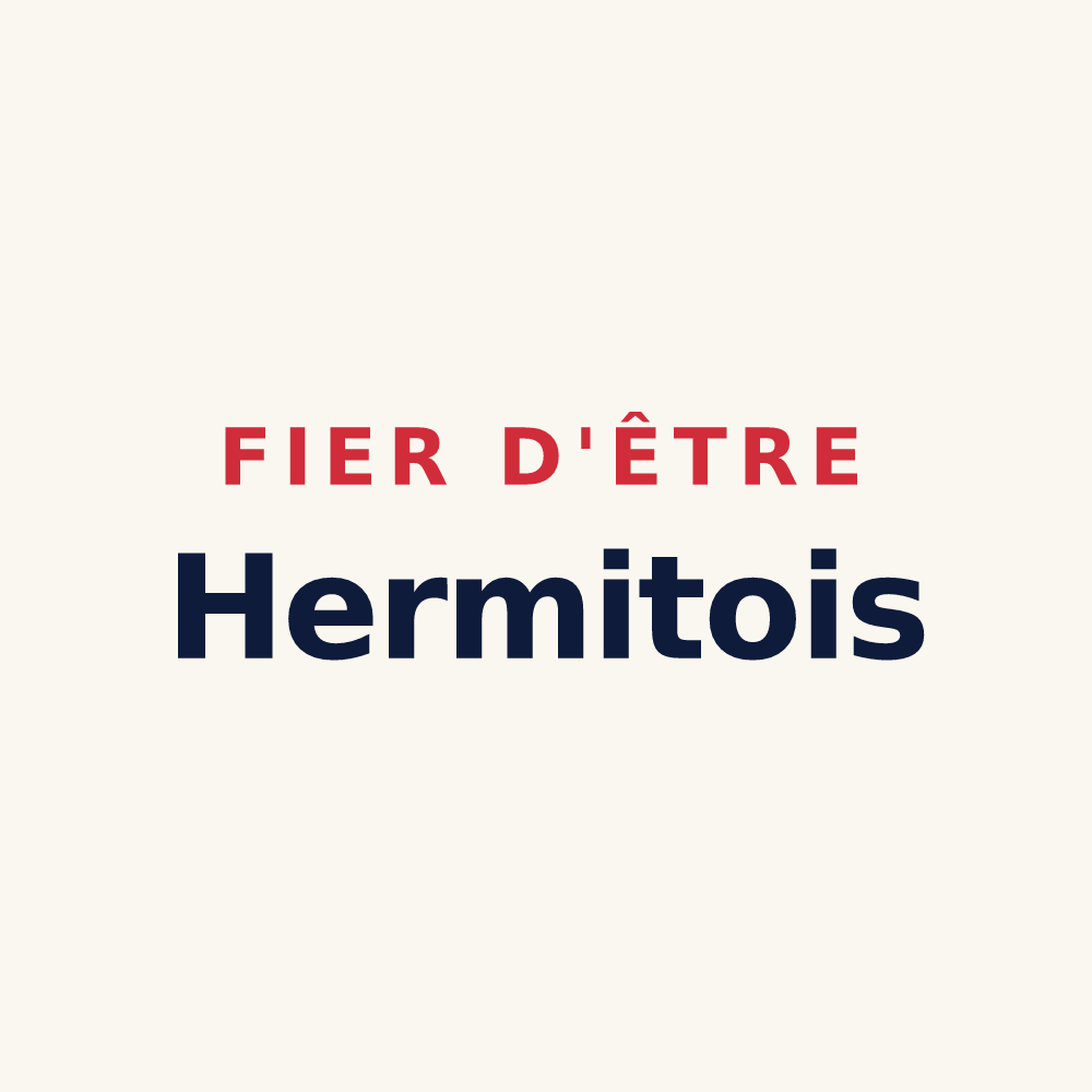 Tasse « Fier d'être Hermitois » — design pour Les Hermites
