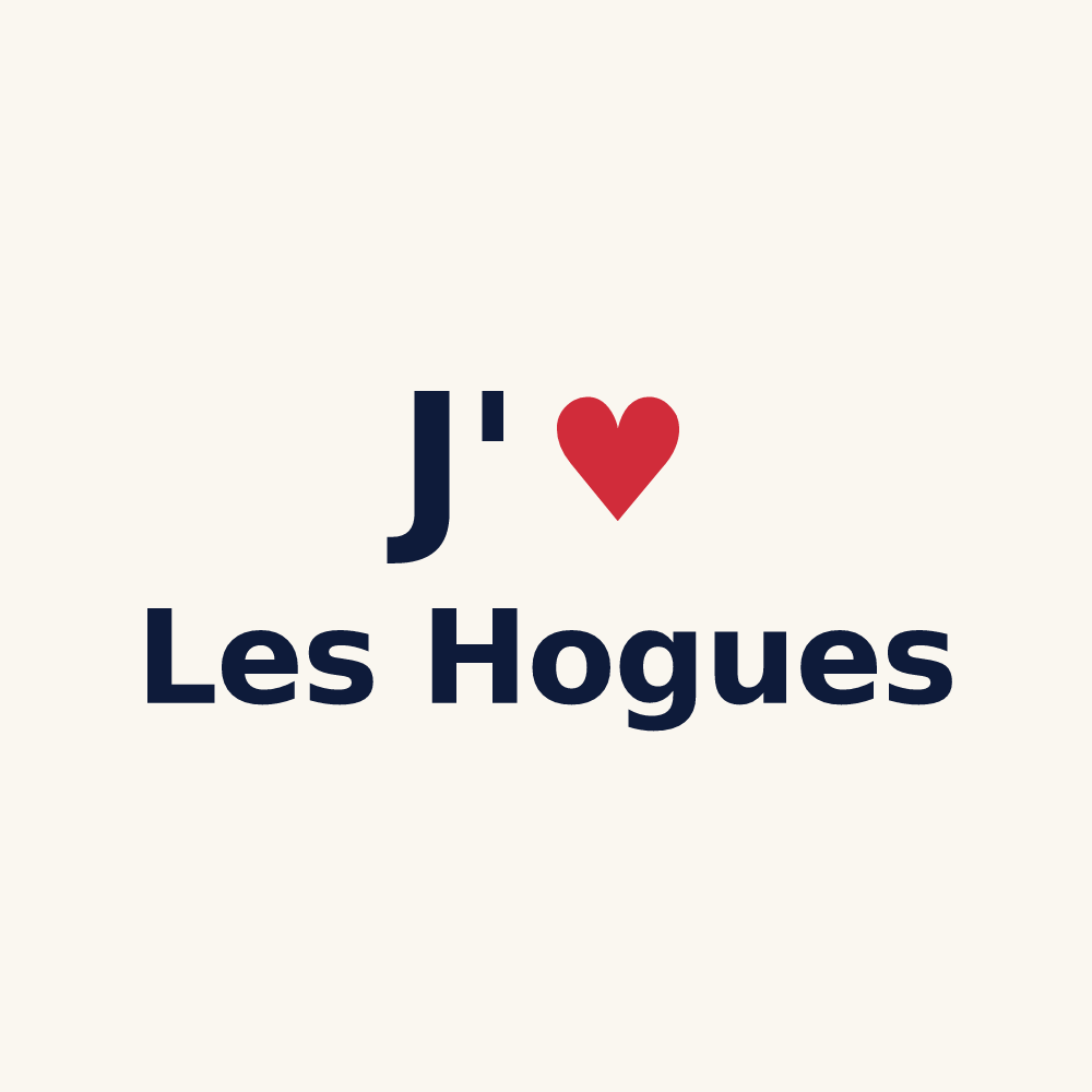 Tasse personnalisée Les Hogues — design J'aime Les Hogues